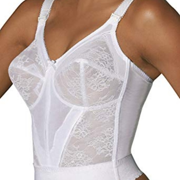 NWT Bali 3300 Sky Bali Longline Wire-free Bra Whte - Picture 2 of 2